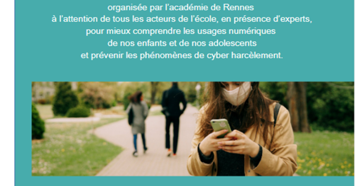 Bretagne Educative Visio conférence sur le cyberharcèlement